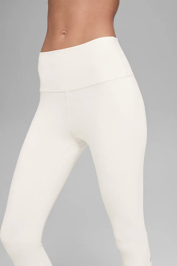 High-Waist Airbrush Airbrush Legging 7/8 - Ivory