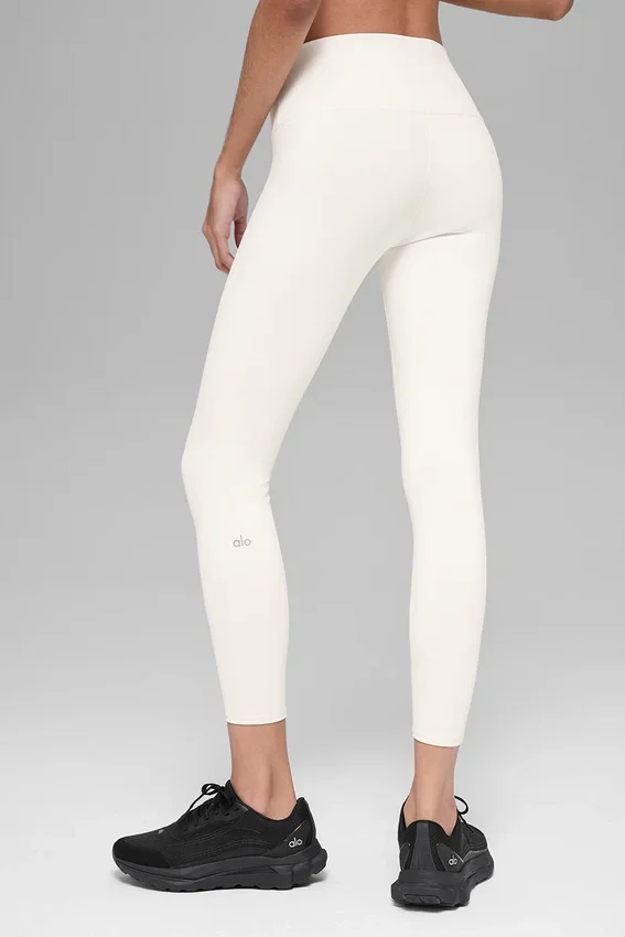 High-Waist Airbrush Airbrush Legging 7/8 - Ivory