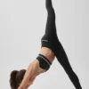 High-Waist Airbrush Fast Track Leggings - Negro/Blanco