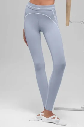 High-Waist Airbrush Heart Throb Legging con estampado aerografiado - Winter Frost/Blanco