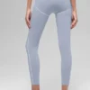High-Waist Airbrush 7/8 «Heart Throb» - Winter Frost/Blanco