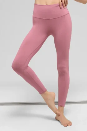High-Waist Airbrush Legging 7/8 – Rosa rosa silvestre