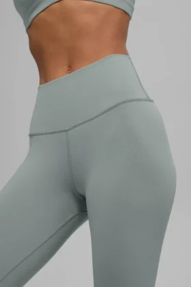 High-Waist Airbrush Legging – Gris lunar