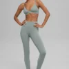 High-Waist Airbrush Legging - Gris lunar