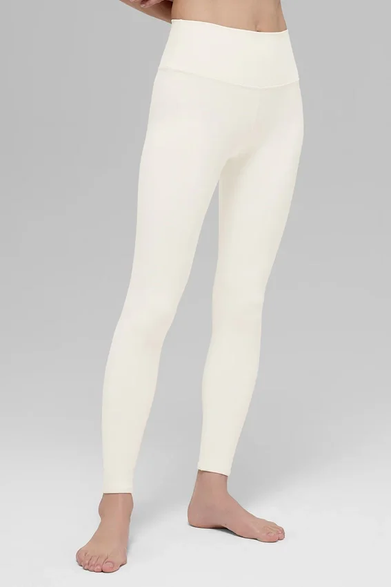 High-Waist Airbrush Legging - Marfil