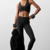 High-Waist Airbrush Legging - Negro