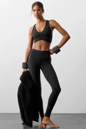 High-Waist Airbrush Legging - Negro