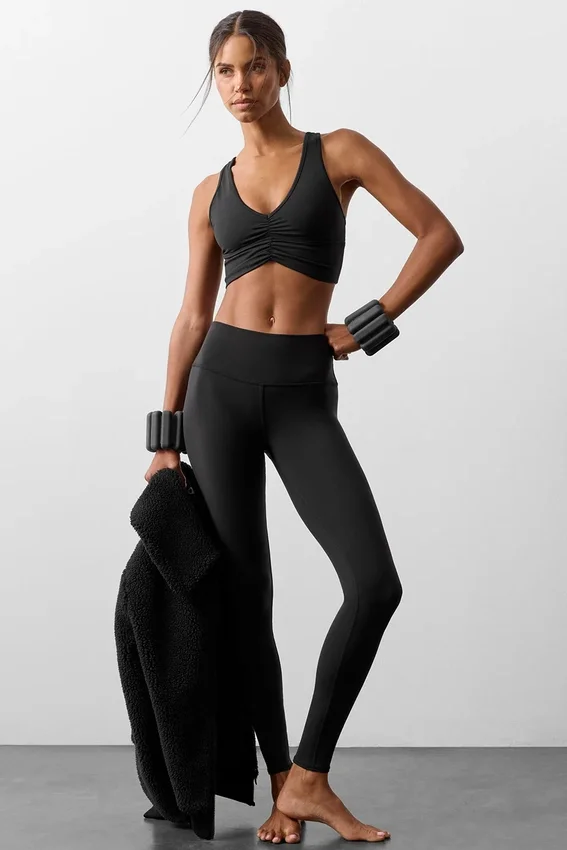 High-Waist Airbrush Legging - Negro