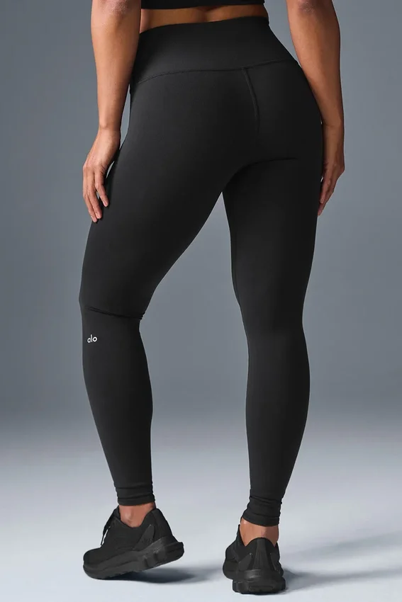 High-Waist Airbrush Legging - Negro