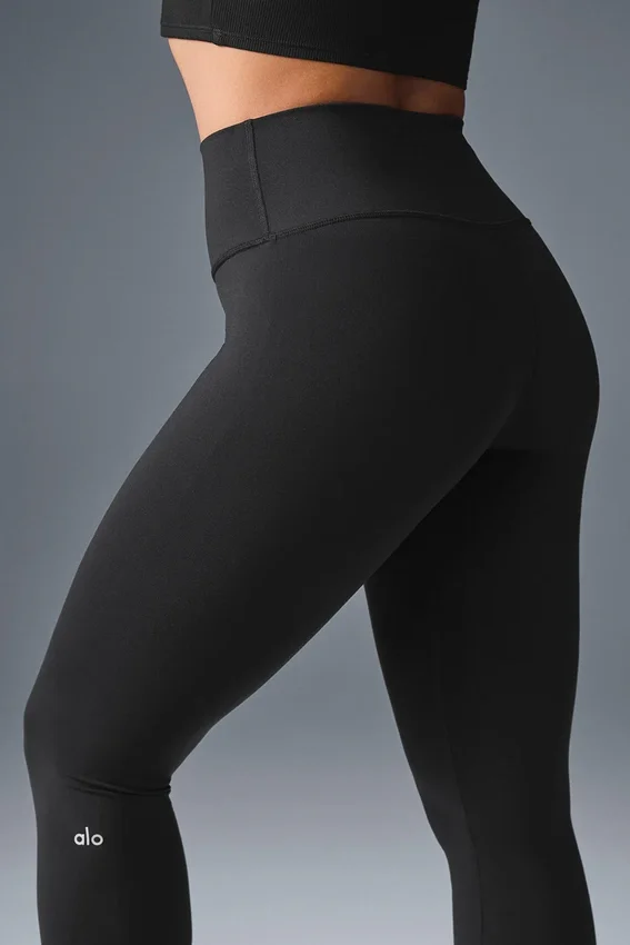 High-Waist Airbrush Legging - Negro