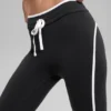 High-Waist Airbrush Race Pace 7/8 Leggings - Negro/Blanco