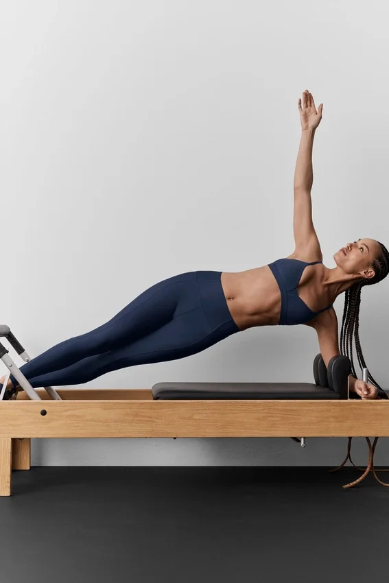 High-Waist Airlift 7/8 Fine Line Leggings - Azul marino