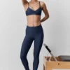 High-Waist Airlift 7/8 Fine Line Leggings - Azul marino