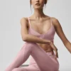 High-Waist Airlift 7/8 Fine Line Leggings - Rosa vintage
