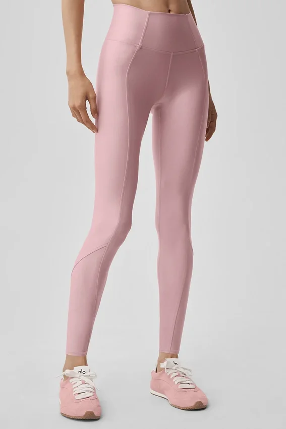 High-Waist Airlift 7/8 Fine Line Leggings - Rosa vintage