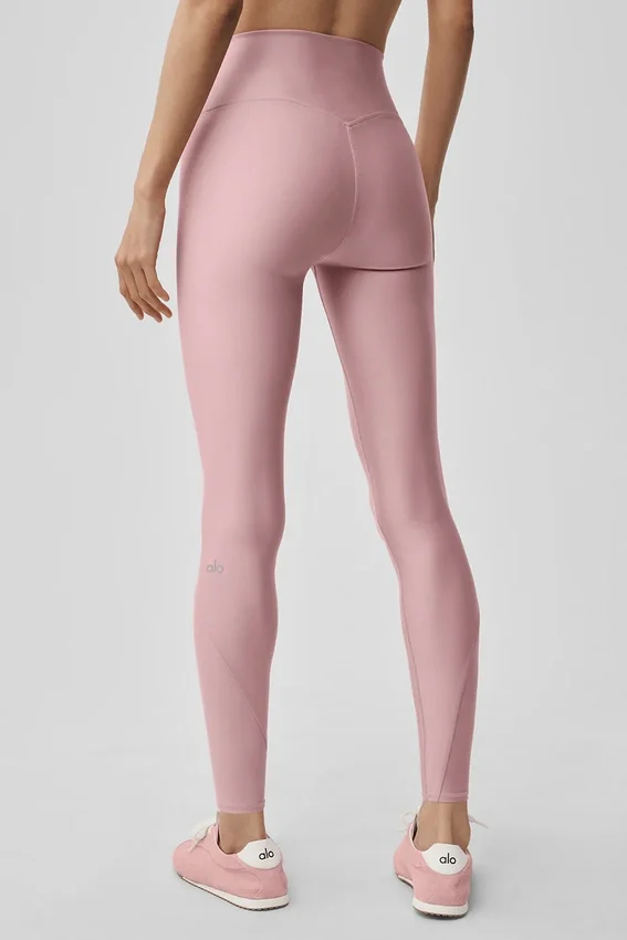 High-Waist Airlift 7/8 Fine Line Leggings - Rosa vintage
