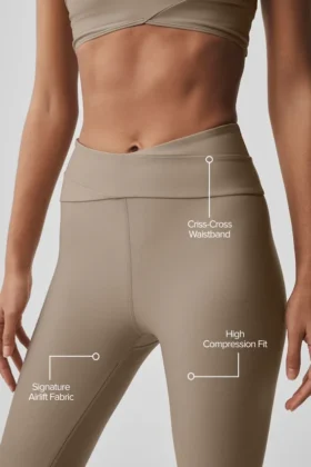 High-Waist Airlift 7/8 Horizon Leggings – Gravel