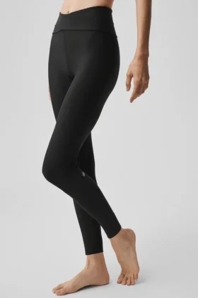 High-Waist Airlift 7/8 Horizon Leggings - Negro