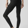 High-Waist Airlift 7/8 Horizon Leggings - Negro