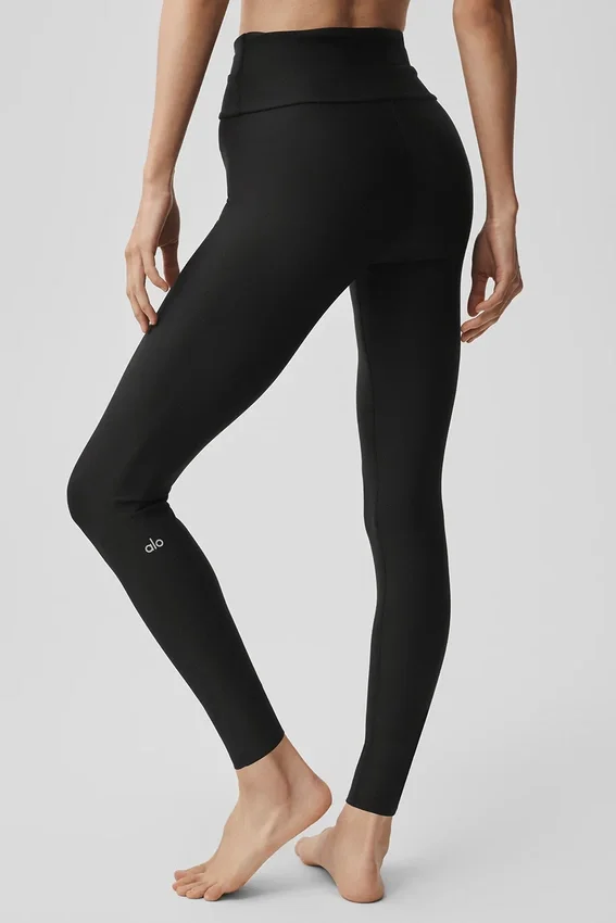 High-Waist Airlift 7/8 Horizon Leggings - Negro