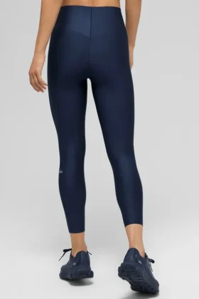 High-Waist Airlift 7/8 Leggings – Azul marino
