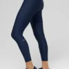 High-Waist Airlift 7/8 Leggings - Azul marino