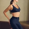 High-Waist Airlift 7/8 Line up Legging - Azul marino