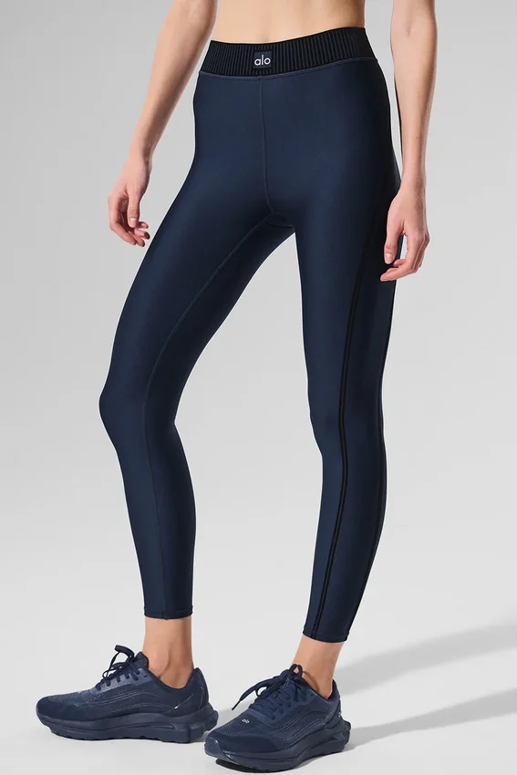 High-Waist Airlift 7/8 Line up Legging - Azul marino