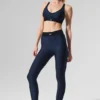 High-Waist Airlift 7/8 Line up Legging - Azul marino