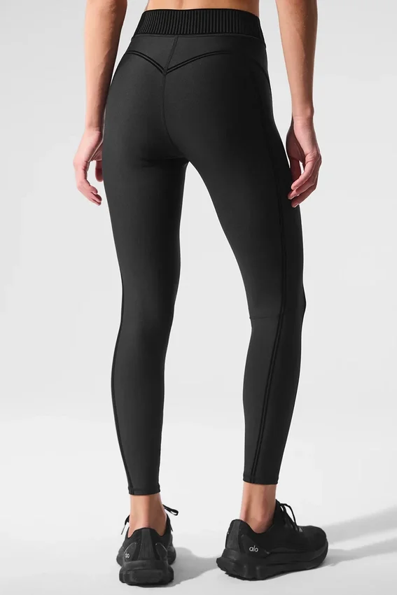High-Waist Airlift 7/8 Line up Legging - Negro