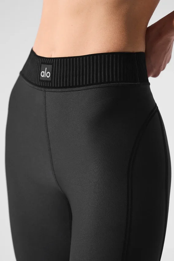 High-Waist Airlift 7/8 Line up Legging - Negro