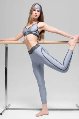 High-Waist Airlift 7/8 Line up Legging - Winter Frost