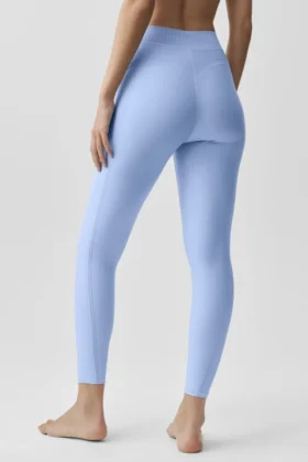 High-Waist Airlift 7/8 Line up Leggings – Azul Provenza claro