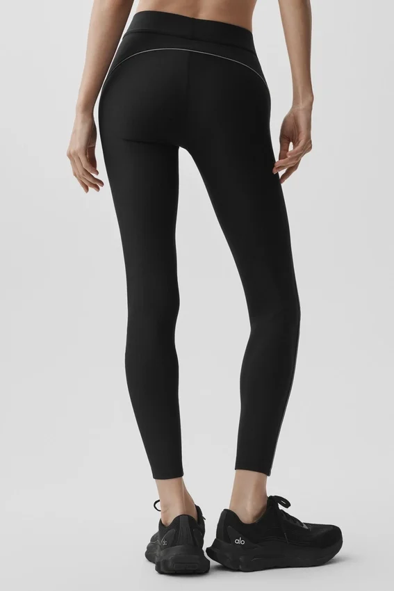 High-Waist Airlift 7/8 Speedwork Legging - Negro