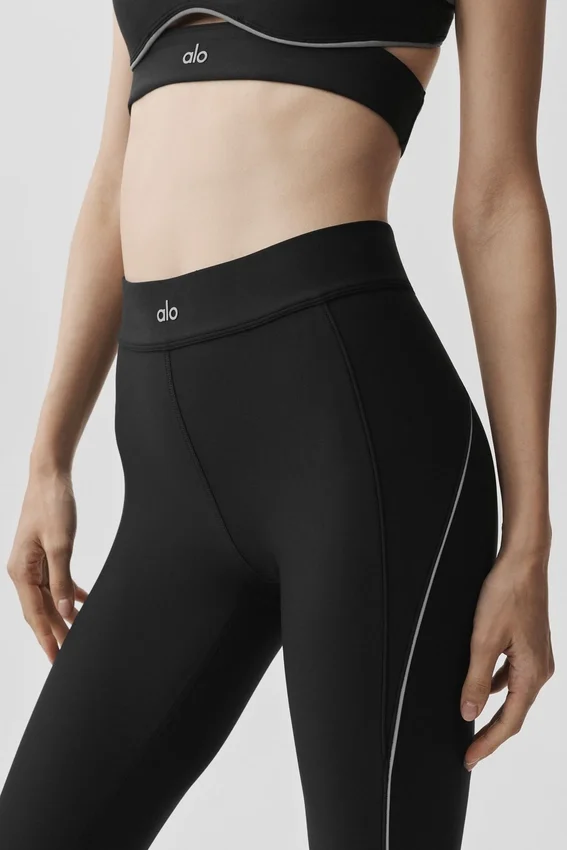 High-Waist Airlift 7/8 Speedwork Legging - Negro