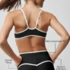 High-Waist Airlift Charger 7/8 Leggings - Negro/Blanco