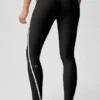 High-Waist Airlift Charger 7/8 Leggings - Negro/Blanco