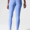 High-Waist Airlift Charger Leggings de 7/8 - Azul cristalino/Blanco
