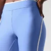 High-Waist Airlift Charger Leggings de 7/8 - Azul cristalino/Blanco