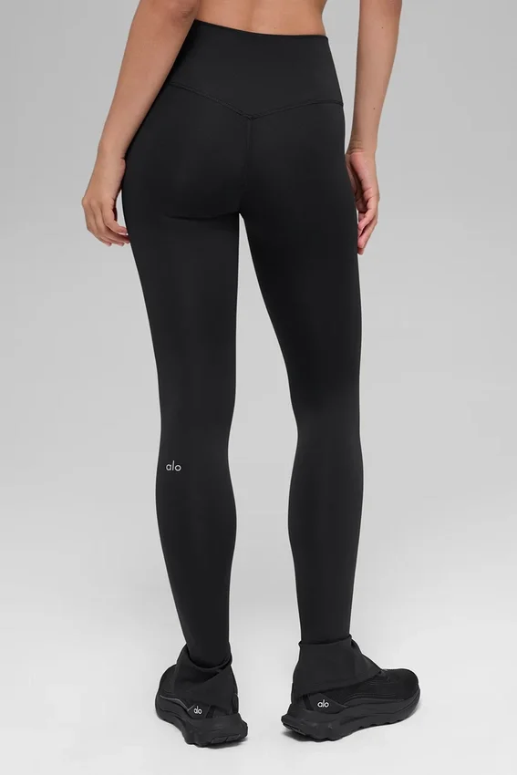 High-Waist Airlift Elongated Leggings - Negro