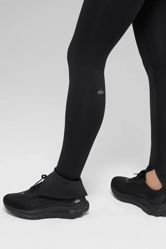 High-Waist Airlift Elongated Leggings - Negro