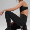 High-Waist Airlift Elongated Leggings - Negro