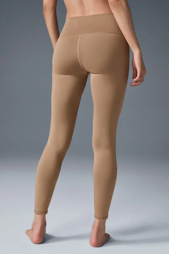 High-Waist Airlift Legging 7/8 - Almendra tostada