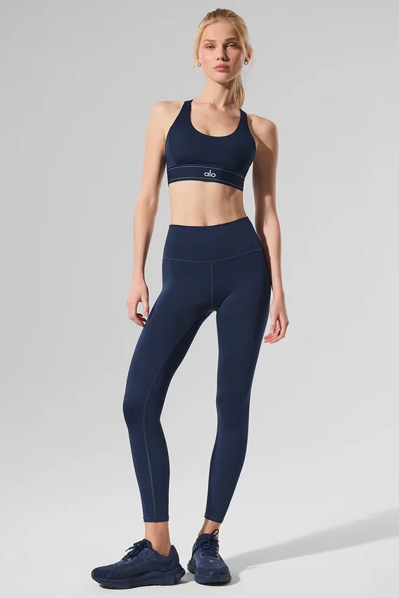 High-Waist Airlift Legging 7/8 - Azul marino