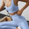 High-Waist Airlift Legging 7/8 - Azul Provenza claro