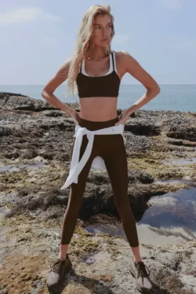 High-Waist Airlift Legging 7/8 - Espresso