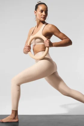 High-Waist Airlift Legging 7/8 – Macadamia
