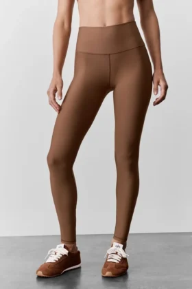 High-Waist Airlift Legging 7/8 - Marrón besado por el sol