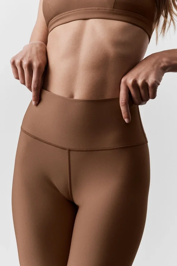 High-Waist Airlift Legging 7/8 - Marrón besado por el sol