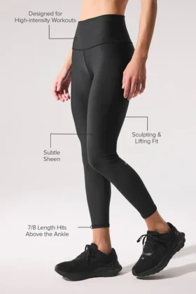High-Waist Airlift Legging 7/8 – Negro